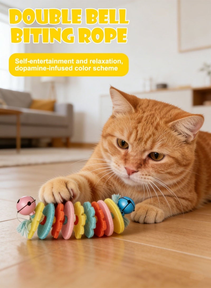 Kidle Cat Toys Kitten Teething Chew Rope Toy Interactive Teething Rope for Cats & Kittens Indoor Play - Image 5